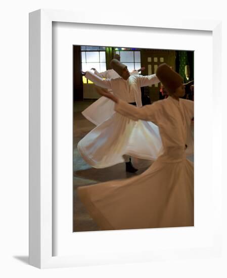 Dervish Mystic Dance at the Sirkeci Station, Istanbul, Turkey, Eurasia-Olivieri Oliviero-Framed Photographic Print