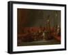 Dervishes Sharing a Meal-Jean Baptiste Vanmour-Framed Art Print