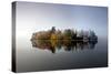 Derwent Island Autumn Reflections in Derwent-null-Stretched Canvas