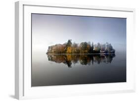 Derwent Island Autumn Reflections in Derwent-null-Framed Photographic Print