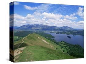 Derwent Water and Lonscale Fell from Cat Bells, Lake District National Park, Cumbria, England-Neale Clarke-Stretched Canvas