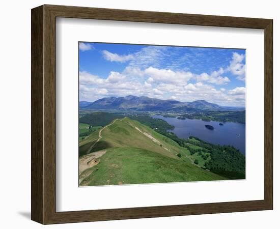 Derwent Water and Lonscale Fell from Cat Bells, Lake District National Park, Cumbria, England-Neale Clarke-Framed Photographic Print