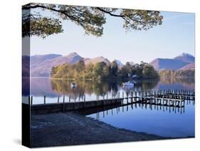Derwent Water from Keswick, Lake District, Cumbria, England, United Kingdom-Roy Rainford-Stretched Canvas