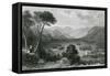 Derwent Water, Lake District-Thomas Allom-Framed Stretched Canvas