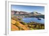 Derwent Water Skiddaw and Blencathra, Lake District National Park, Cumbria-Adam Burton-Framed Photographic Print