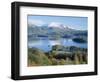 Derwent Water, with Blencathra Behind, Lake District, Cumbria, England, UK-Roy Rainford-Framed Photographic Print