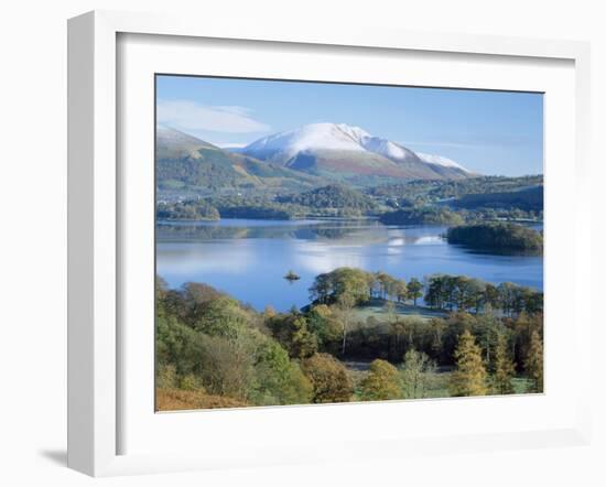 Derwent Water, with Blencathra Behind, Lake District, Cumbria, England, UK-Roy Rainford-Framed Photographic Print