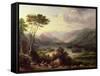 Derwent Water-Arthur Hughes-Framed Stretched Canvas