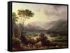 Derwent Water-Arthur Hughes-Framed Stretched Canvas