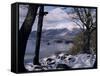 Derwentwater and Skiddaw in Winter, Lake District National Park, Cumbria, England-James Emmerson-Framed Stretched Canvas
