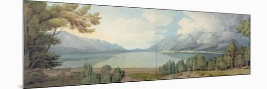 Derwentwater from the South, 1786-Francis Towne-Mounted Premium Giclee Print