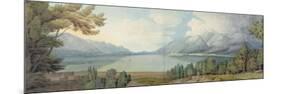 Derwentwater from the South, 1786-Francis Towne-Mounted Premium Giclee Print