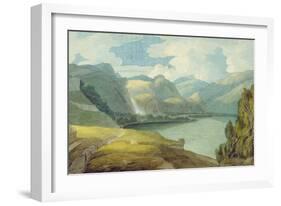 Derwentwater Looking South, 1786-Francis Towne-Framed Giclee Print