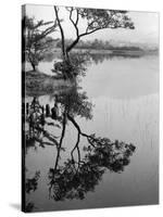Derwentwater Reflections-null-Stretched Canvas