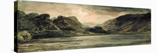 Derwentwater, Stormy Evening-John Constable-Stretched Canvas