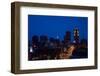 Des Moines, Iowa skyline at dusk-null-Framed Photographic Print