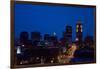 Des Moines, Iowa skyline at dusk-null-Framed Photographic Print