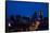 Des Moines, Iowa skyline at dusk-null-Framed Stretched Canvas