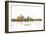 Des Moines Iowa Skyline MCLR 1-Marlene Watson-Framed Giclee Print