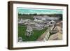 Des Moines, Iowa - State Fair Grounds; Midway Scene-Lantern Press-Framed Art Print