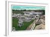 Des Moines, Iowa - State Fair Grounds; Midway Scene-Lantern Press-Framed Art Print