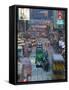 Des Voeux Road, Central, Hong Kong, China-Walter Bibikow-Framed Stretched Canvas