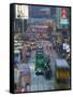 Des Voeux Road, Central, Hong Kong, China-Walter Bibikow-Framed Stretched Canvas