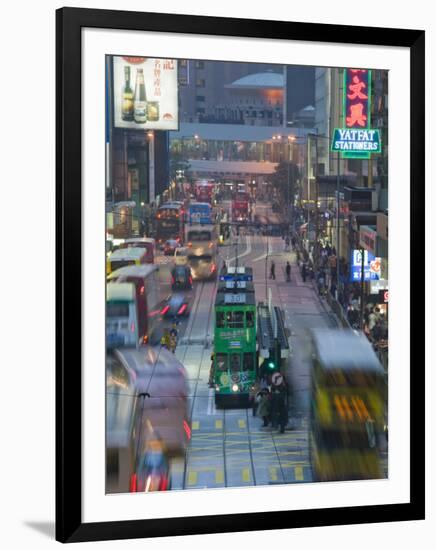 Des Voeux Road, Central, Hong Kong, China-Walter Bibikow-Framed Photographic Print