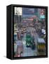 Des Voeux Road, Central, Hong Kong, China-Walter Bibikow-Framed Stretched Canvas