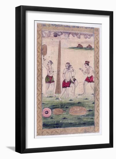 Desakha Ragini, Ragamala Album, School of Rajasthan, 19th Century-null-Framed Giclee Print