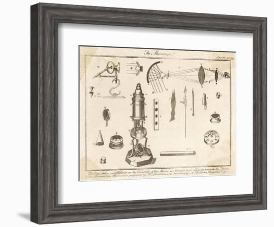 Descartes Microscope-null-Framed Art Print