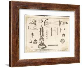 Descartes Microscope-null-Framed Art Print