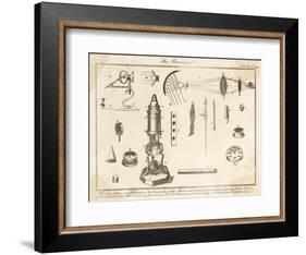 Descartes Microscope-null-Framed Art Print