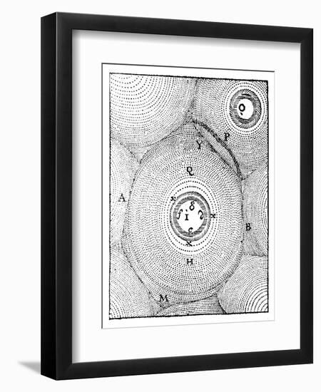 Descartes' Model of the Universe, 1668-null-Framed Premium Giclee Print