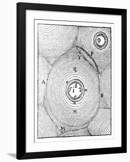 Descartes' Model of the Universe, 1668-null-Framed Premium Giclee Print