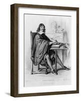Descartes-C Jacquand-Framed Art Print
