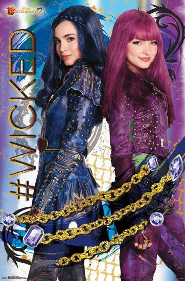 DESCENDANTS 2 - WICKED-null-Lamina Framed Poster