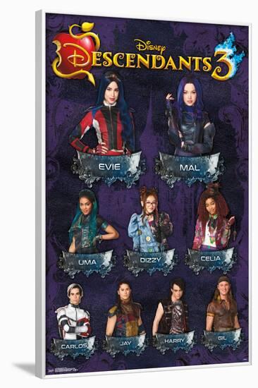 Descendants 3 - Grid-null-Framed Standard Poster