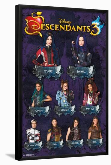 Descendants 3 - Grid-null-Framed Standard Poster