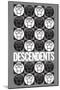Descendents - Milo Circles-null-Mounted Poster