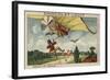 Descending from an Airship by Parachute in the Year 2000-null-Framed Giclee Print