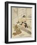 Descending Geese of the Koto Bridges (Kotoji No Rakugan), C.1766-Suzuki Harunobu-Framed Giclee Print