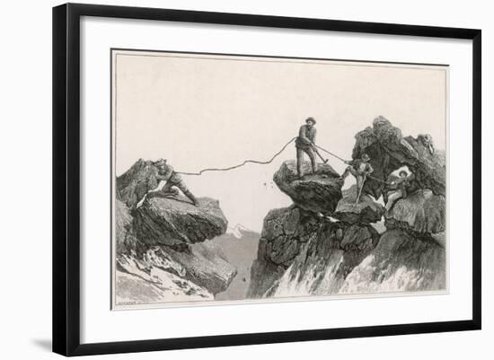 Descending Matterhorn-null-Framed Art Print