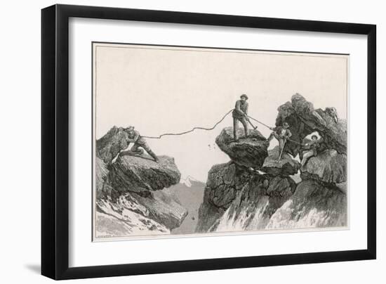 Descending Matterhorn-null-Framed Art Print