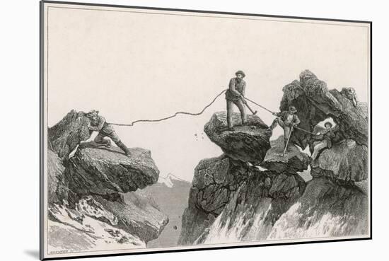 Descending Matterhorn-null-Mounted Art Print