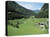 Descending the Brenner Pass in May, with Autobahn on Left and Old Road to Right, Austria-Richard Ashworth-Stretched Canvas