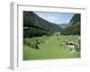 Descending the Brenner Pass in May, with Autobahn on Left and Old Road to Right, Austria-Richard Ashworth-Framed Photographic Print