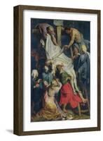 Descent from the Cross, 1617-Peter Paul Rubens-Framed Giclee Print