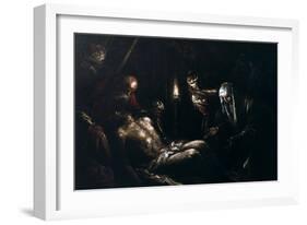 Descent from the Cross, 16th Century-Giacomo Bassano-Framed Giclee Print