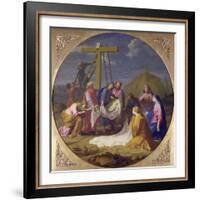 Descent from the Cross, C.1651-Eustache Le Sueur-Framed Giclee Print